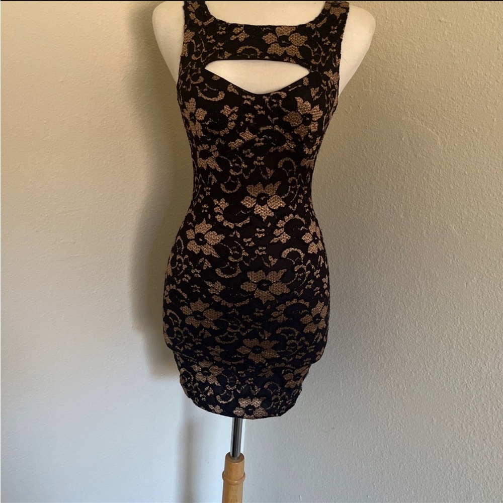 black and gold dress